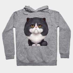 Black & White Cat Cat Hoodie